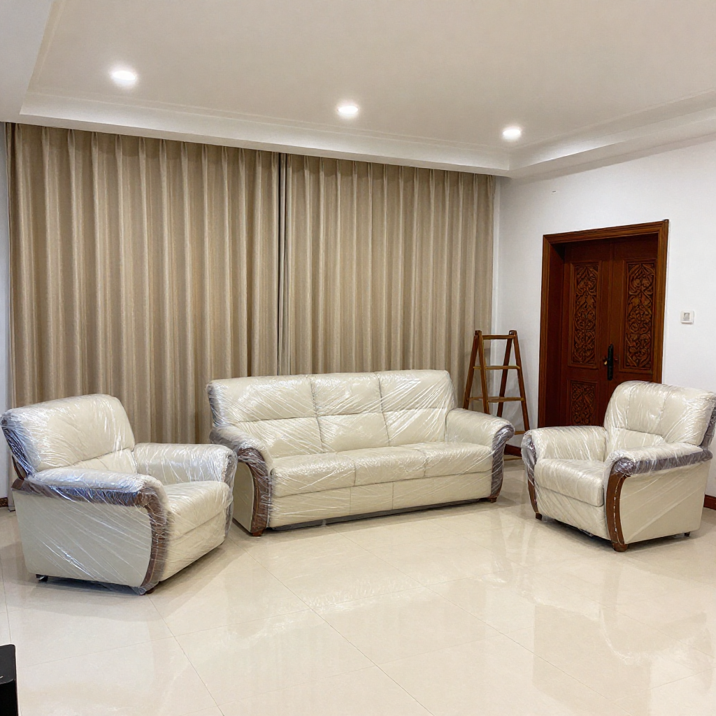 كنب وستائر freepik wide view of living room with three plasticwrapped 2495